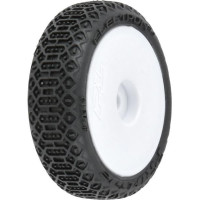 Első és hátsó komplett Pro-Line kerekek 1:24-es RC autómodellekhez (Losi Micro-B). A tárcsa fehér. Electron 2.0 gumik - elöl és hátul. A vezetőkerék 7 mm-es hatszögletű. Nyitott cellás betét.