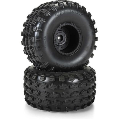 Pro-Line kolo 1:10 s pneu Dirt Hawg 2.0 2.6", disk černý Stock (2): Arrma Quake, Gorgon