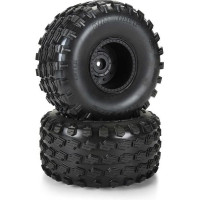 Komplett Pro-Line kerekek RC autó modellekhez 1:10 Arrma Quake, Gorgon. A gyári tárcsafék fekete színű. Gumik Dirt Hawg 2.0 2.6" MT, keverék keménység (közepes). A meghajtó hatszögletű 14 mm-es.