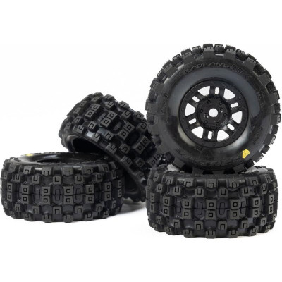 Pro-Line kolo 1:16, pneu Badlands MX, disk černý H12mm (4): Mojave Grom