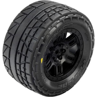 Pro-Line kolo 1:16 s pneu Menace, disk Split Six černý 12mm (2): Arrma Mini Kraton