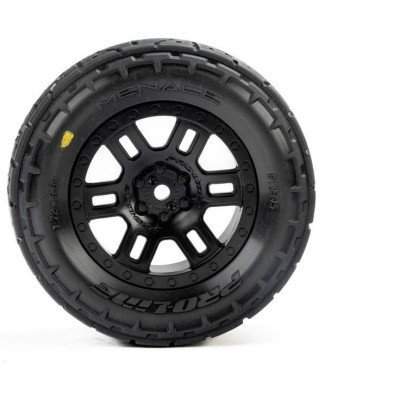 Pro-Line kolo 1:16 s pneu Menace, disk Split Six černý 12mm (2): Arrma Mini Kraton