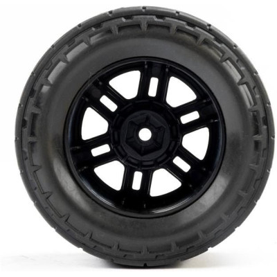 Pro-Line kolo 1:16 s pneu Menace, disk Split Six černý 12mm (2): Arrma Mini Kraton