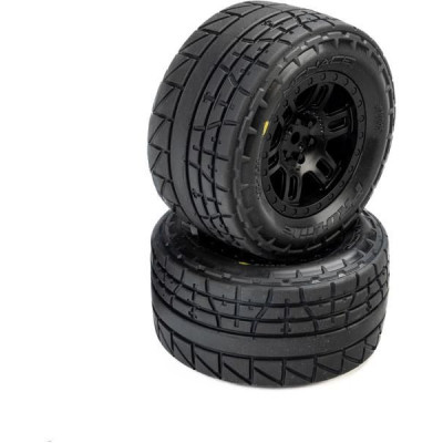 Pro-Line kolo 1:16 s pneu Menace, disk Split Six černý 12mm (2): Arrma Mini Kraton