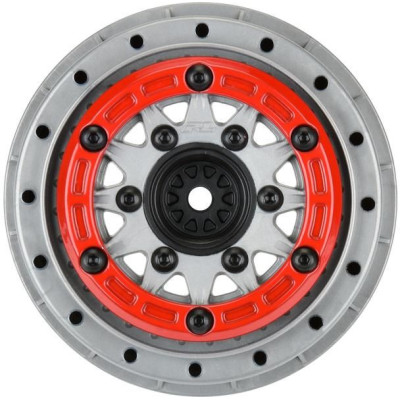 Pro-Line disk 2.2/3.0" Raid bead lock H12/H14 SC šedý/červený