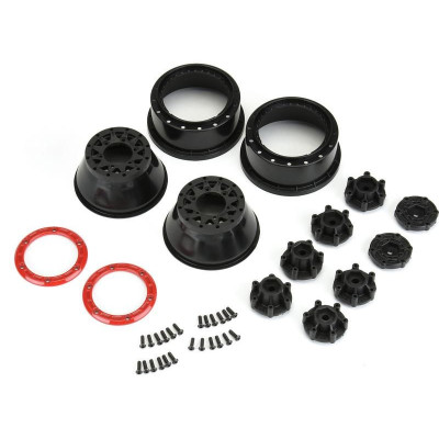 Pro-Line disk 2.2/3.0" Raid bead lock H12/H14 SC šedý/červený