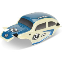 Pro-Line festett karosszéria 1-es osztályú VW Bogárkék színben (1 db), mellékelt króm Diablo 12 mm-es kerekekkel és Flat Iron M/T gumiabroncsokkal (4 db). 1:14 méretarányú Arrma Typhon GROM RC autómodellekhez tervezve. Tartós polikarbonátból készült karosszéria.