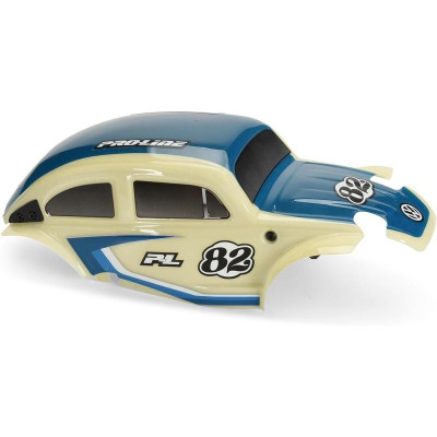 Pro-Line karosérie Class 1 VW brouk modrá, kola Chrome Diablo 12mm s pneu Flat Iron: Arrma Typhon Grom