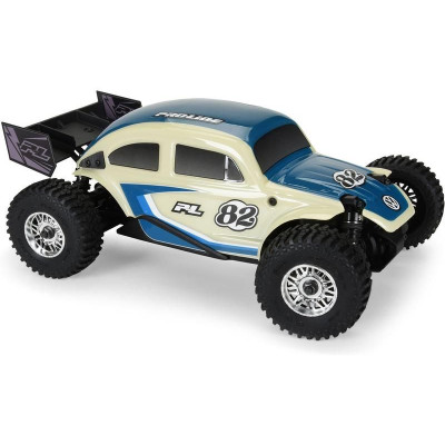 Pro-Line karosérie Class 1 VW brouk modrá, kola Chrome Diablo 12mm s pneu Flat Iron: Arrma Typhon Grom