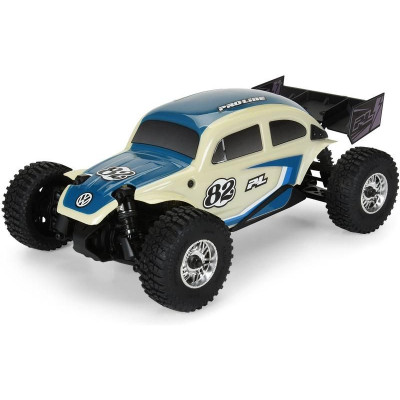 Pro-Line karosérie Class 1 VW brouk modrá, kola Chrome Diablo 12mm s pneu Flat Iron: Arrma Typhon Grom