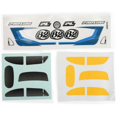 Pro-Line karosérie Class 1 VW brouk modrá, kola Chrome Diablo 12mm s pneu Flat Iron: Arrma Typhon Grom