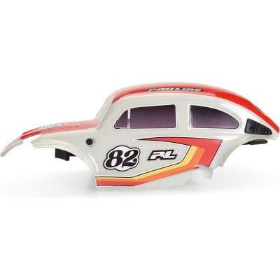 Pro-Line karosérie Class 1 VW brouk červená, kola Chrome Diablo 12mm s pneu Flat Iron: Arrma Typhon Grom