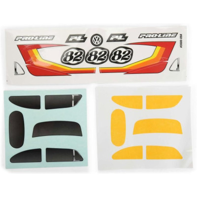 Pro-Line karosérie Class 1 VW brouk červená, kola Chrome Diablo 12mm s pneu Flat Iron: Arrma Typhon Grom