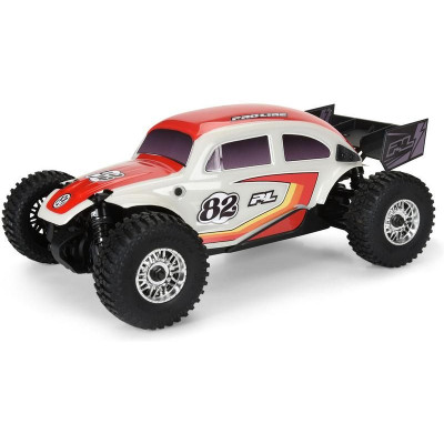 Pro-Line karosérie Class 1 VW brouk červená, kola Chrome Diablo 12mm s pneu Flat Iron: Arrma Typhon Grom