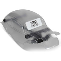 Pro-Line átlátszó karosszéria 1-es osztályú VW Bogár kék (1db), festést igényel. 1:14 méretarányú Arrma Typhon GROM RC autómodellekhez tervezve. Tartós polikarbonátból készült karosszéria.