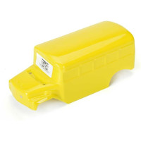 Pro-Line festett karosszériás iskolabusz, sárga (1db). 1:16 méretarányú Arrma Gorgon GROM RC autómodellekhez, vagy Gorgon tartókkal ellátott Arrma Quake GROM-hoz tervezve. A karosszéria tartós polikarbonátból készült.