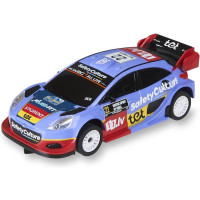 SCX Compact Ford Puma WRC 2025 pályaautó 1:43 méretarányban, SCX Compact pályákra. A játékautó LED lámpákkal van felszerelve.