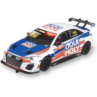SCX Advance Audi RS3 LMS TCR Liqui Moly pályaautó 1:32 méretarányban, SCX Advance digitális pályákhoz való világítással. 2.0 verzió.