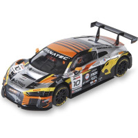SCX Classic Audi R8 LMS GT3 - Marc VDS pályaautó 1:32 méretarányban, világítással, SCX Classic analóg pályákhoz. Ha kiegészíted az SCX Advance A típusú - hosszú SCXE10405X200 átalakító készletet, az autót használhatod az Advance pályán is.