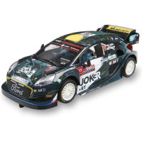 SCX Classic Ford Puma WRC Joker (4WD) pályaautó 1:32 méretarányban, világítással, SCX Classic analóg pályákhoz. Ha kiegészíted az SCX Advance A típusú - hosszú SCXE10405X200 átalakító készletet, az autót használhatod az Advance pályán is.