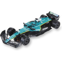 SCX Classic Aston Martin Formula 1 - Stroll 2025 pályaautó 1:32 méretarányban, SCX Classic analóg pályákhoz. Ha kiegészíted az SCX Advance C típusú SCXE10594X200 átalakító készletet, az autót használhatod az Advance pályán is.