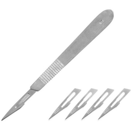 Modelcraft skalpel, rukojeť NO3, výměnné čepele NO11 (5ks)