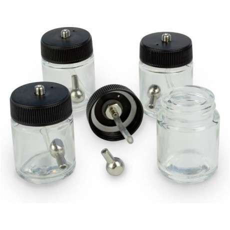 Modelcraft skleněné airbrush nádobky (4)