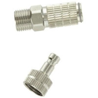 A Modelcraft G1/8"-os gyorscsatlakozó lehetővé teszi a pneumatikus szerszámok gyors csatlakoztatását és cseréjét a csatlakozók kicsavarása nélkül, ideális szabványos G1/8"-os BSP csatlakozókkal ellátott airbrush-okhoz. A csomag gyorscsatlakozókat tartalmaz: 1x G1/8" belső menettel és 1x G1/8" külső menettel.