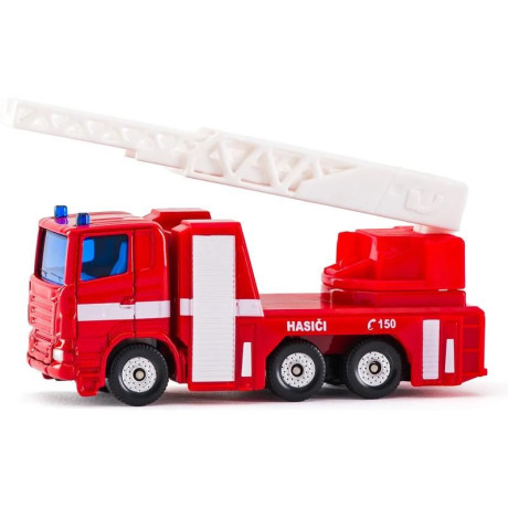 SIKU Blister - hasičské auto s výsuvným žebříkem (česká verze) 1:50