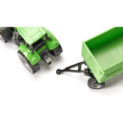 SIKU Blister - traktor DEUTZ-FAHR s vlečkou Fortuna