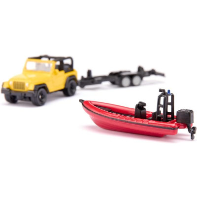 SIKU Blister - Jeep se člunem