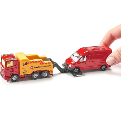 SIKU Blister - Odtahové auto s dodávkou