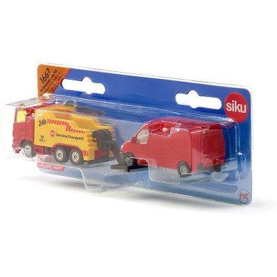 SIKU Blister - Odtahové auto s dodávkou