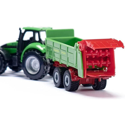 SIKU Blister - Traktor s univerzální vlečkou