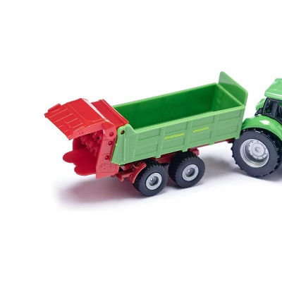 SIKU Blister - Traktor s univerzální vlečkou