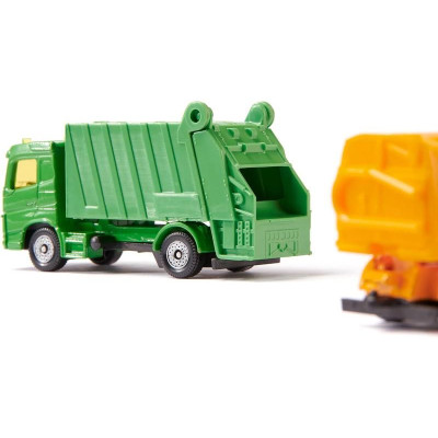 SIKU Blister - zametací a popelářský vůz, komunální set