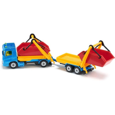 SIKU Blister - nákladní auto s korbou a vlekem