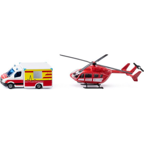 SIKU Super - Ambulance s vrtulníkem 1:87