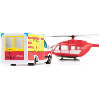 SIKU Super - Ambulance s vrtulníkem 1:87