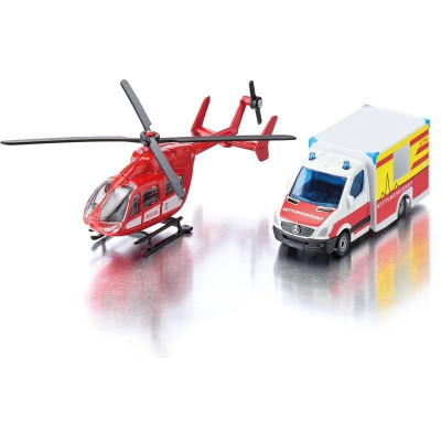 SIKU Super - Ambulance s vrtulníkem 1:87