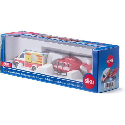 SIKU Super - Ambulance s vrtulníkem 1:87