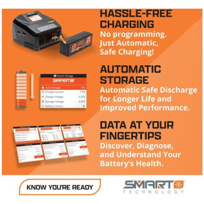 Spektrum nabíječ Smart S450 G2 4x50W AC/DC