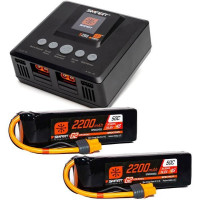 A Spektrum™ Smart Powerstage™ csomag egy egydobozos megoldás RC repülőgépekhez. A készlet tartalmaz egy Spektrum Smart S250 AC 2x50W töltőt SMART technológiával, IC3/IC5 csatlakozós kimenetekkel, színes LCD kijelzőt és 2 db Spektrum Smart G2 LiPo 14.8V 2200mAh 50C IC3 akkumulátort.