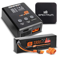 A Spektrum™ Smart Powerstage™ G2 Car 3S 1300mAh IC2, S100, 65W tápegységcsomag egy dobozos megoldás az ARRMA® GROM BLX RC autók gyorsabb töltésére és áramellátására. Az átfogó csomag tartalmazza a Spektrum S100 Smart USB-C töltőt egy Spektrum 65W-os tápegységgel és egy 3S 1300mAh LiPo akkumulátorral.