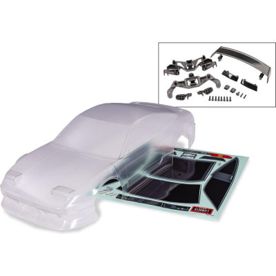 Traxxas karosérie Nissan 240SX čirá