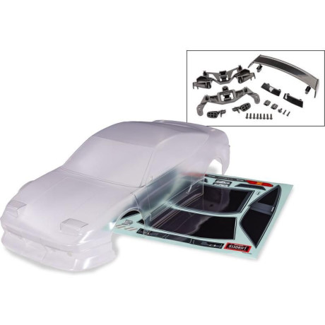 Traxxas karosérie Nissan 240SX čirá