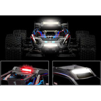 Traxxas LED világítás (Teljes készlet) - kifejezetten a Mini XRT modellhez tervezve, 10715-ös sorozatú karosszériával. A világítás tartalma: tetőpanel elöl fehér és hátul piros LED szalaggal, első lökhárító integrált diódákkal és tápegység az egyenletes világításhoz. Könnyen összeszerelhető a modellre.