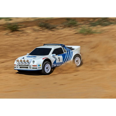 Traxxas Mini Rally Ford RS200 1:12 4WD VXL RTR modrý