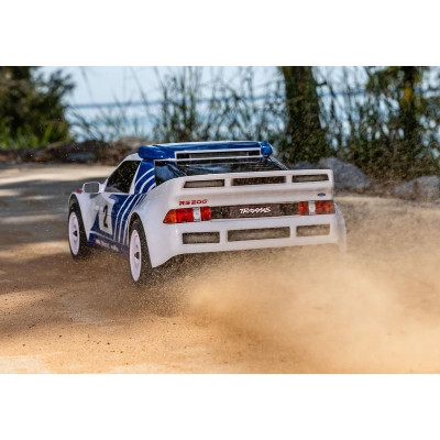Traxxas Mini Rally Ford RS200 1:12 4WD VXL RTR červený