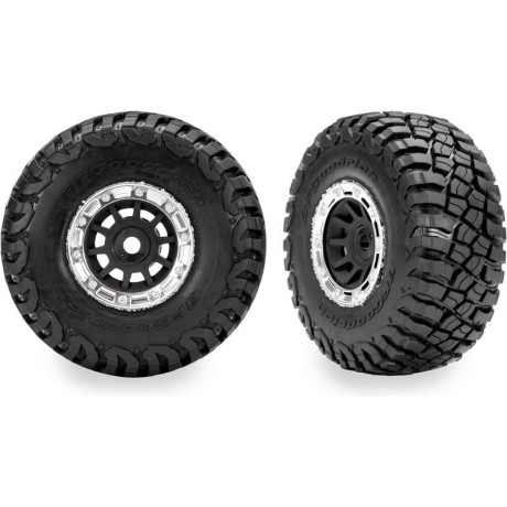 Traxxas kolo 1.4", černý disk, pneu BFG Mud-Terrain (2)
